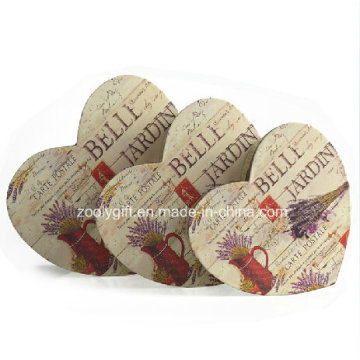 Printed Heart Shape Paper Gift Box